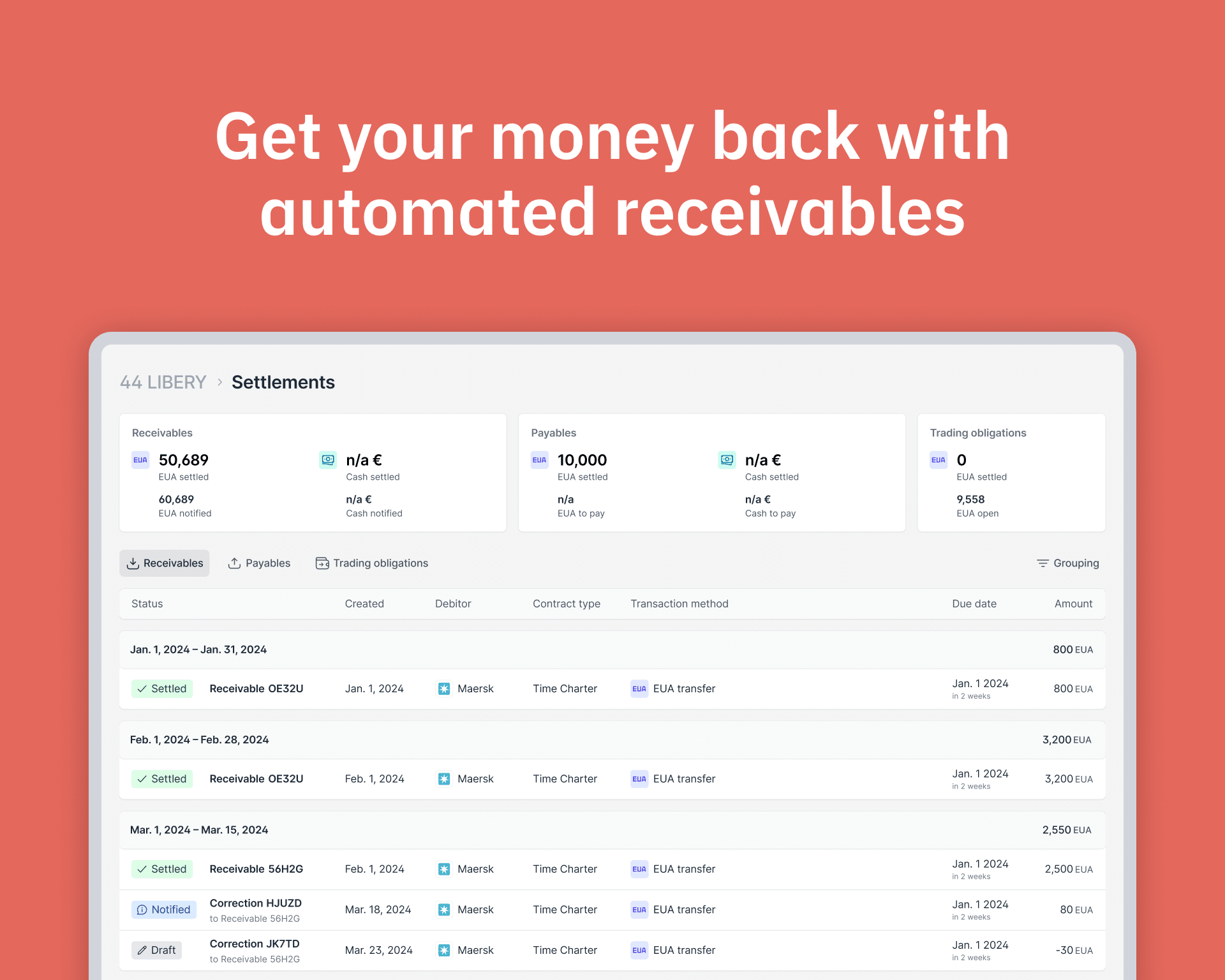 Get money back with automated receivables with Zero 44 supply chain solution